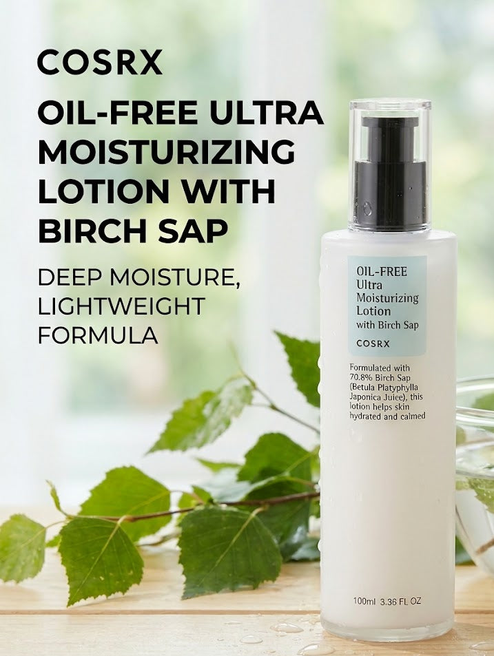 COSRX - Oil Free Ultra Moisturizing Lotion with Birch Sap
