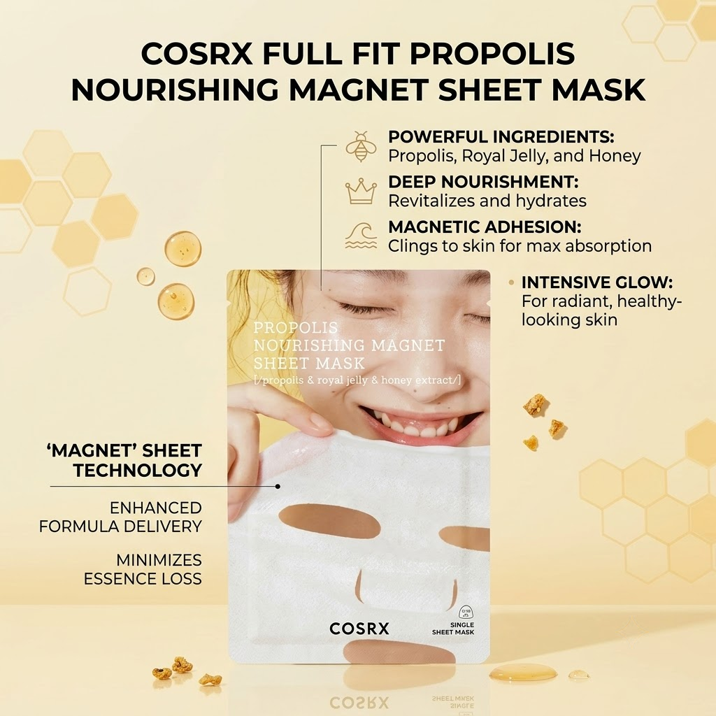 COSRX - Full Fit Propolis Nourishing Magnet Sheet Mask